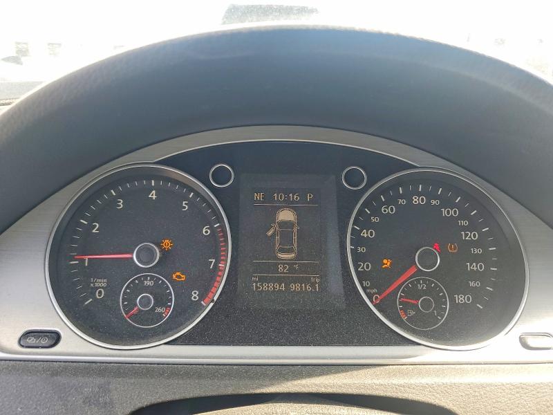 2013 Volkswagen Passat cc VIN WVWBP7AN3DE567870 COPART salvage auction — REAR END, In - Cert Of Title-Salvage Title, sold $225 on 2026-07-21 (photo 9)