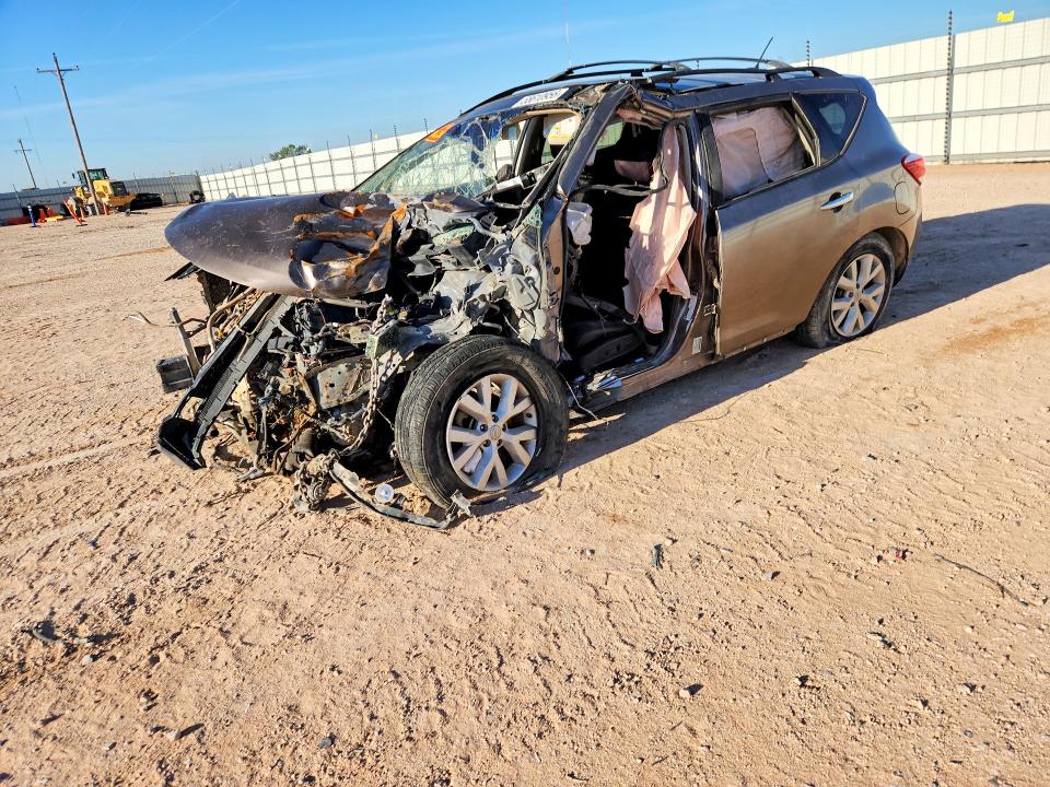2012 Nissan Murano VIN JN8AZ1MU0CW100845 COPART salvage auction — ALL OVER, Tx - Salvage Vehicle Title, sold $15 on 2026-07-29 (photo 1)