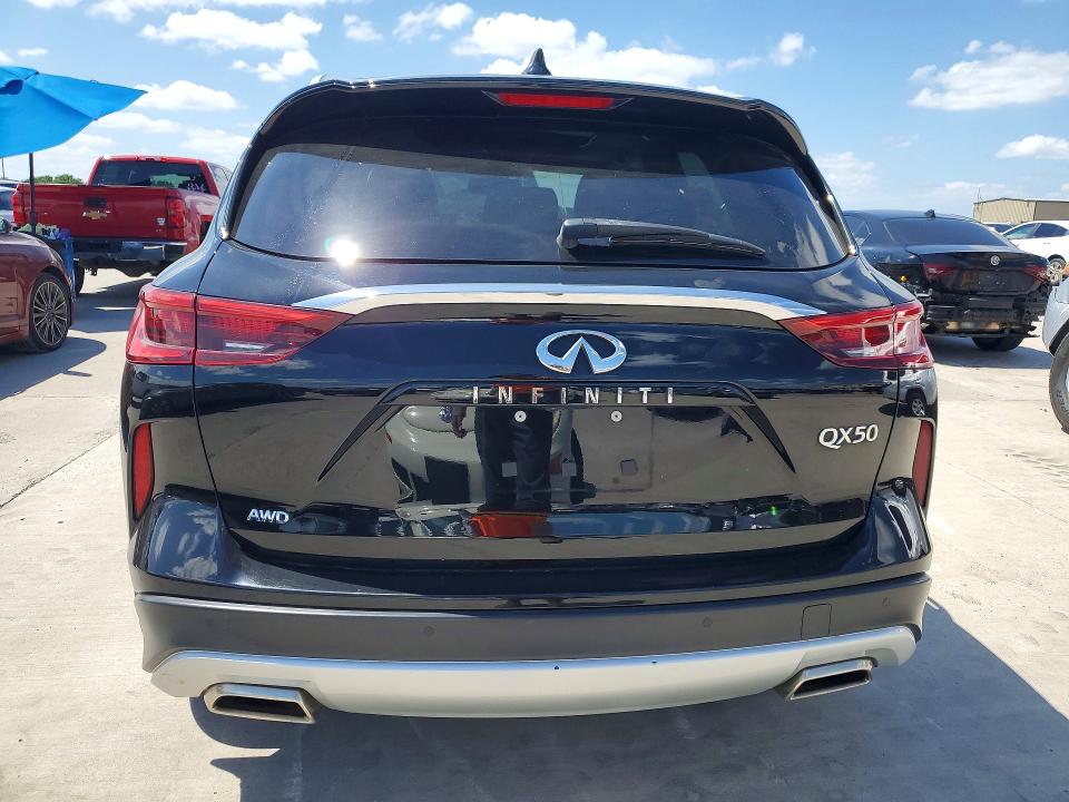 2021 Infiniti Qx50 VIN 3PCAJ5BB6MF108885 COPART salvage auction — FRONT END, TX - CERTIFICATE OF TITLE (P), sold $9,000 on 2026-07-27 (photo 6)