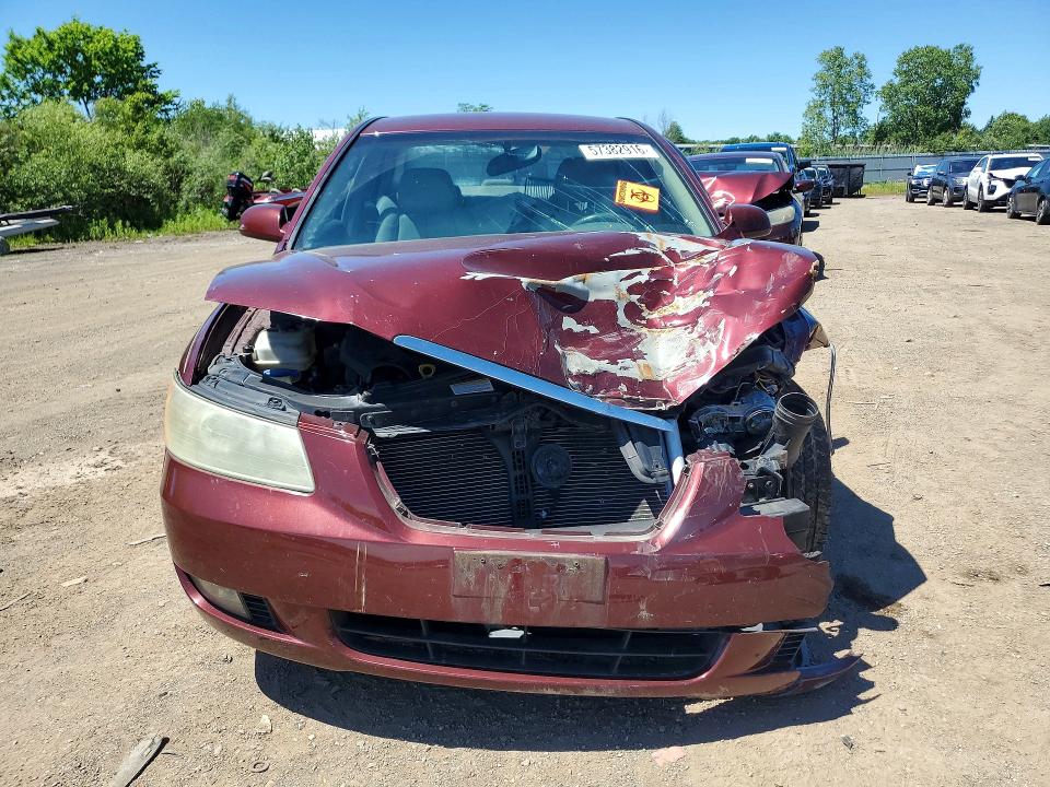 2007 Hyundai Sonata VIN 5NPEU46F77H282034 COPART salvage auction — FRONT END, OH - CERT OF TITLE-SALVAGE, sold $400 on 2026-07-13 (photo 5)