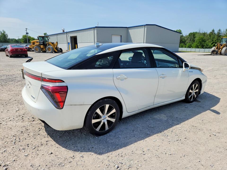 2016 Toyota Mirai VIN JTDBVRBD4GA000554 COPART salvage auction — MECHANICAL, Az - Certificate Of Title (P), sold $325 on 2026-07-20 (photo 3)