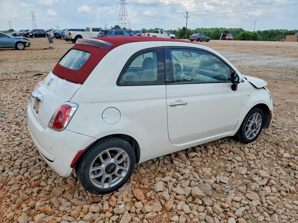 2015 Fiat 500 VIN 3C3CFFDR6FT545448 COPART salvage auction — FRONT END, Nc - Salvage Certificate Of Title, sold $450 on 2026-08-03 (photo 3)