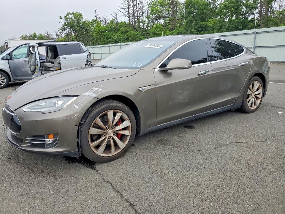 2015 Tesla VIN 5YJSA1H47FF097176 COPART salvage auction — FRONT END, Ny - Mv-907A Salvage Certificate, sold $5,900 on 2026-07-08 (photo 1)