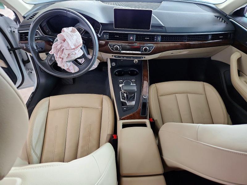 2019 Audi A4 VIN WAUHMAF48KA014584 COPART salvage auction — FRONT END, Ca - Salvage Certificate, sold $2,500 on 2026-07-15 (photo 8)