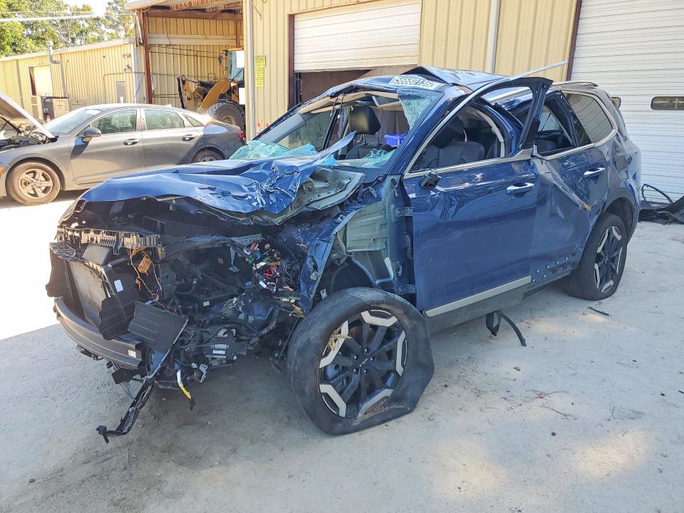 2025 Kia Telluride VIN 5XYP64GC2SG645802 COPART salvage auction — ROLLOVER, Nc - Dlr Only-Clean/Over 25% Damage, sold $1,850 on 2026-07-30 (photo 1)