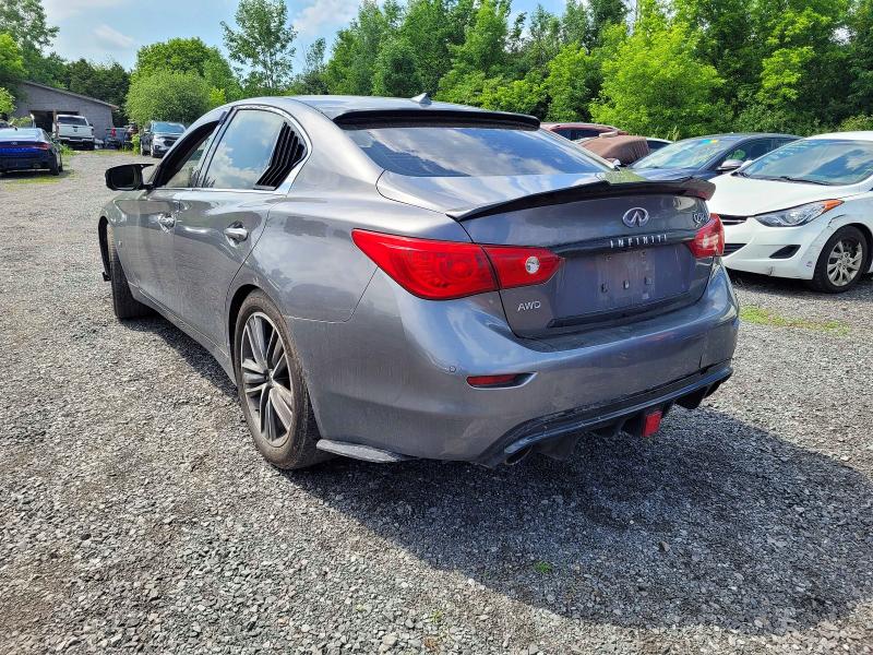 2015 Infiniti Q50 VIN JN1BV7AR3FM390032 COPART salvage auction — NORMAL WEAR, On - Permit No Brand - Unfit (P), sold $1,150 on 2026-07-03 (photo 3)