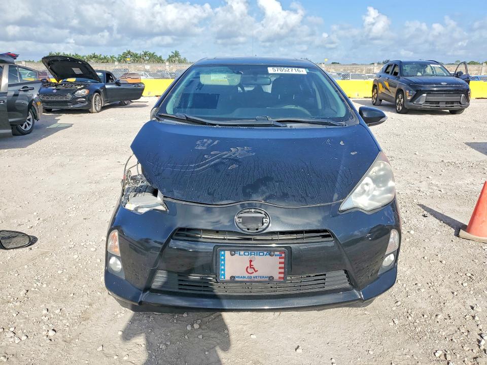 2012 Toyota Prius VIN JTDKDTB37C1030049 COPART salvage auction — FRONT END, Fl - Cert Of Title Slvg Rebuildable, sold $1,550 on 2026-07-15 (photo 5)