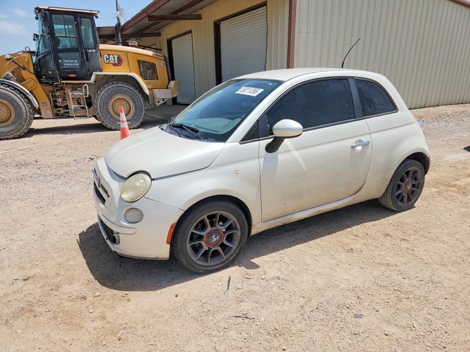 2013 Fiat 500 VIN 3C3CFFAR8DT575309 COPART salvage auction — FRONT END, Tx - Salvage Vehicle Title, sold $425 on 2026-08-05 (photo 1)
