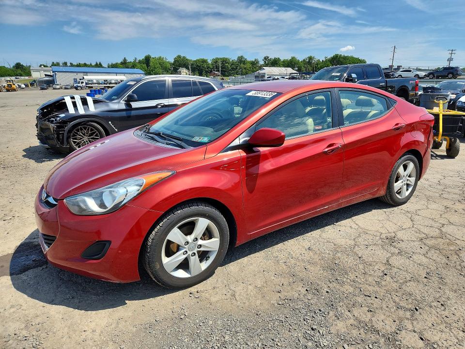 2011 Hyundai Elantra VIN KMHDH4AE8BU103363 COPART salvage auction — REAR END, PA - CERTIFICATE OF SALVAGE, sold $900 on 2026-07-02 (photo 1)