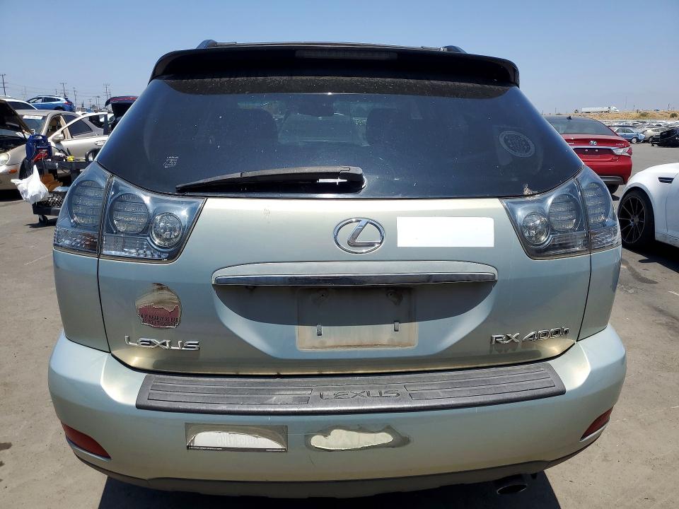 2007 Lexus Rx VIN JTJGW31UX72003113 COPART salvage auction — VANDALISM, Ca - Salvage Certificate, sold $1,050 on 2026-07-13 (photo 6)