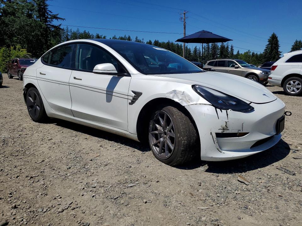 2023 Tesla Model 3 VIN 5YJ3E1EA5PF519045 COPART salvage auction — FRONT END, Wa - Vehicle Cert Of Ownership-Titl, sold $14,700 on 2026-07-24 (photo 4)