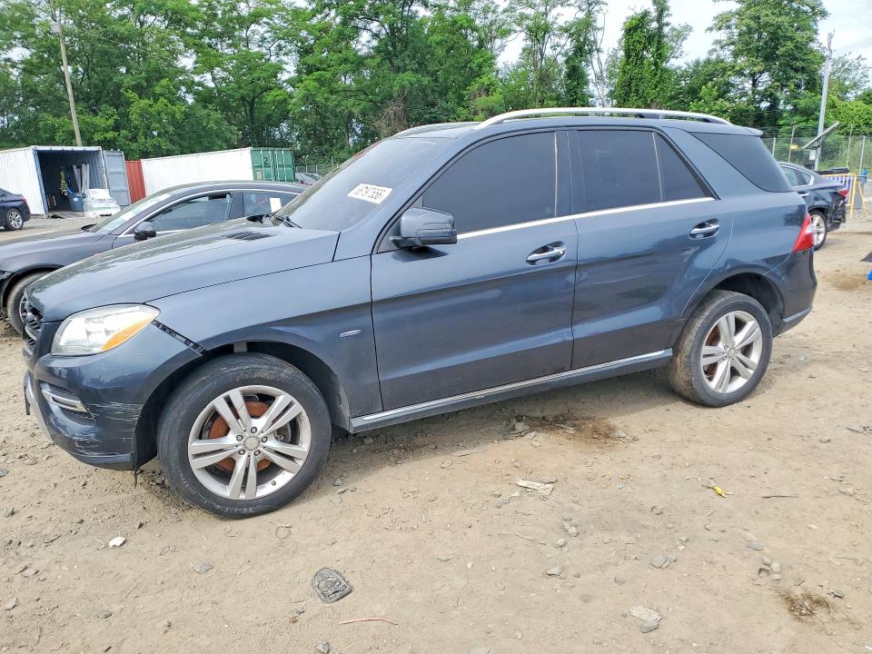 2012 Mercedes-benz M-klasse VIN 4JGDA2EBXCA025650 COPART salvage auction — MECHANICAL, In - Certificate Of Title, sold $4,300 on 2026-07-09 (photo 1)