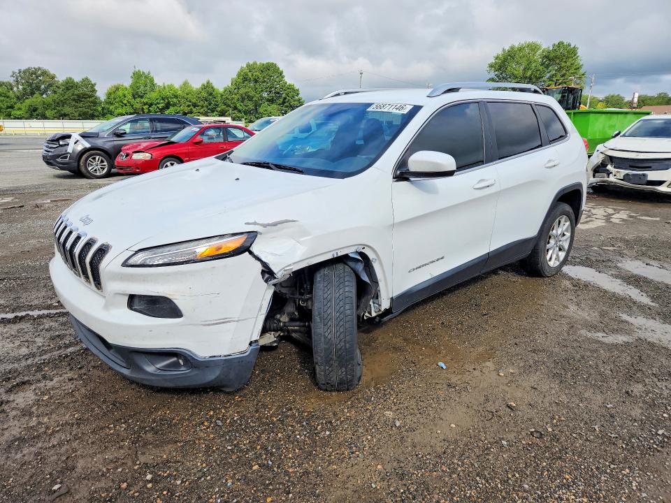 2015 Jeep Cherokee VIN 1C4PJLCS0FW542196 COPART salvage auction — FRONT END, La - Cert Of Title-Salvage, sold $1,000 on 2026-07-09 (photo 1)