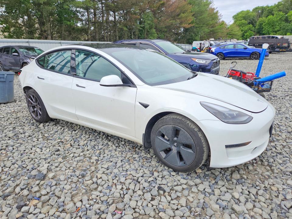 2023 Tesla Model 3 VIN 5YJ3E1EA0PF573918 COPART salvage auction — REAR END, Nj - Cert Of Title-Salvage, sold $10,700 on 2026-07-22 (photo 4)