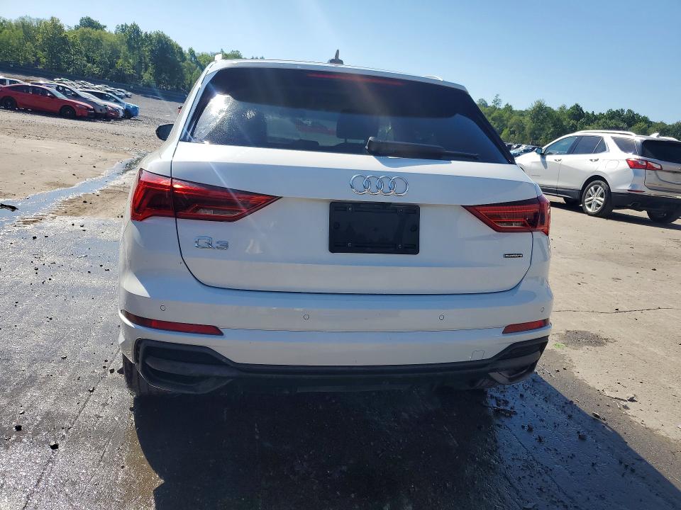 2023 Audi Q3 VIN WA1DECF37P1135755 COPART salvage auction — FRONT END, Pa - Certificate Of Salvage, sold $12,100 on 2026-07-15 (photo 6)