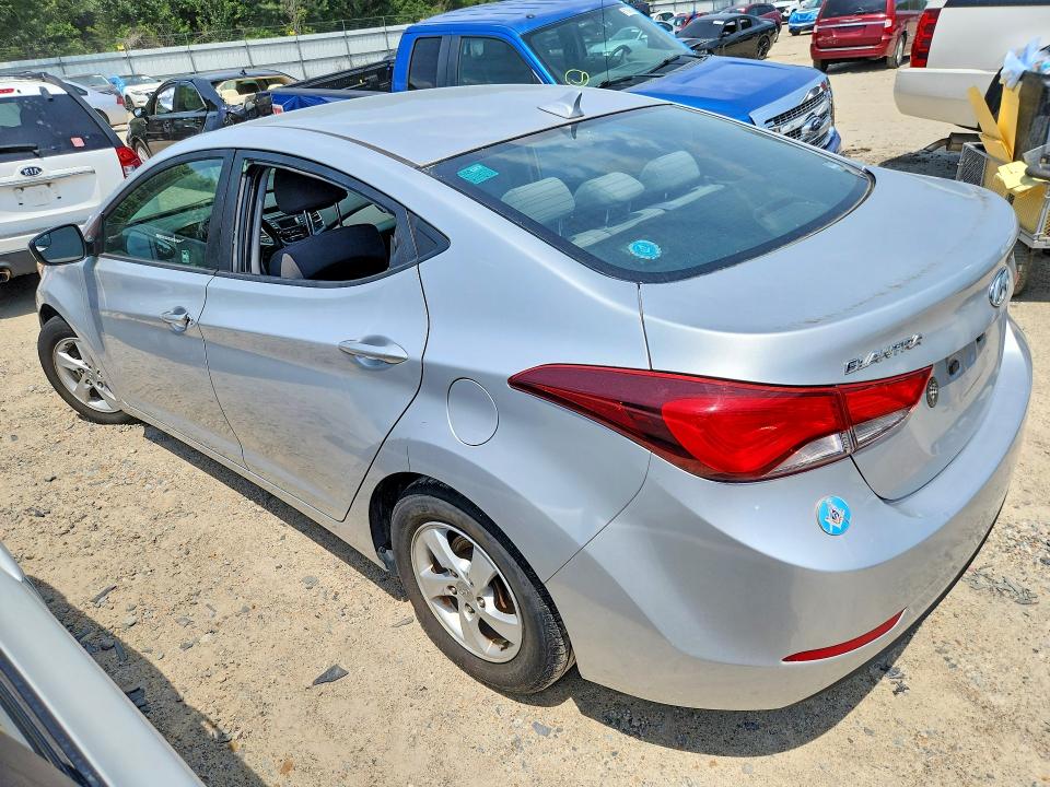 2014 Hyundai Elantra VIN KMHDH4AE9EU218588 COPART salvage auction — VANDALISM, VA - CERT OF TITLE - SALVAGE, sold $925 on 2026-07-28 (photo 2)