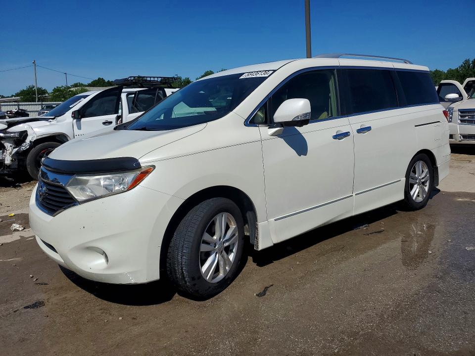 2014 Nissan Quest VIN JN8AE2KP2E9107490 COPART salvage auction — SIDE, KY - CERT OF TITLE-SALVAGE, sold $675 on 2026-07-30 (photo 1)
