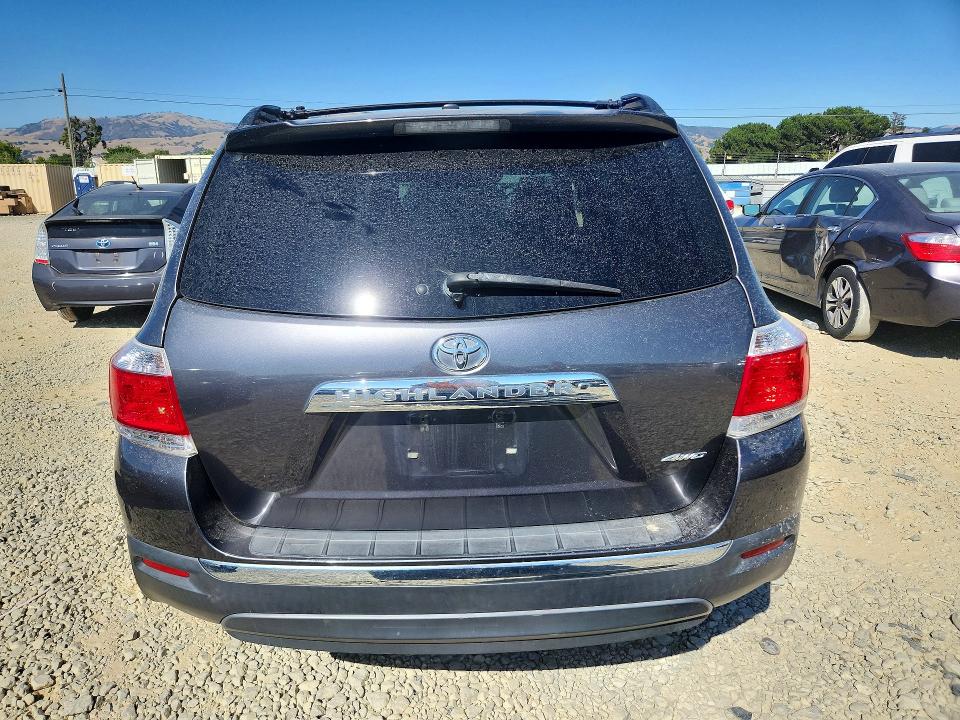 2012 Toyota Highlander VIN 5TDDK3EH5CS102567 COPART salvage auction — FRONT END, Ca - Salvage Certificate, sold $4,100 on 2026-07-07 (photo 6)
