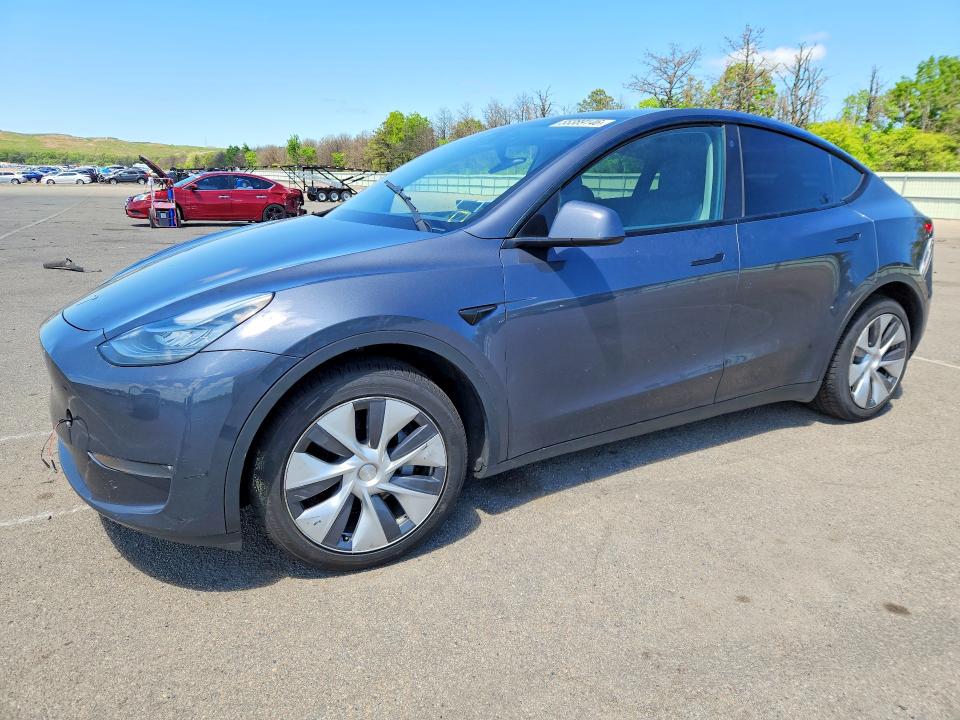 2023 Tesla Model y VIN 7SAYGDEE3PA040255 COPART salvage auction — FRONT END, Ny - Mv-907A Salvage Certificate, sold $11,900 on 2026-07-06 (photo 1)