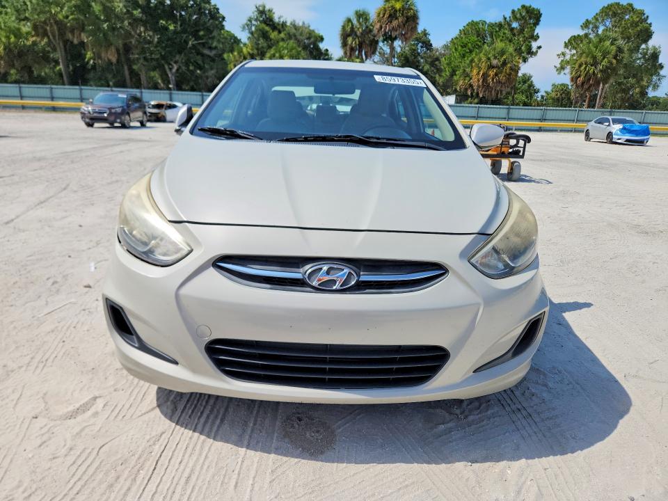2016 Hyundai Accent VIN KMHCT4AE7GU013073 COPART salvage auction — REAR END, Fl - Cert Of Title Slvg Rebuildable, sold $1,200 on 2026-07-08 (photo 5)