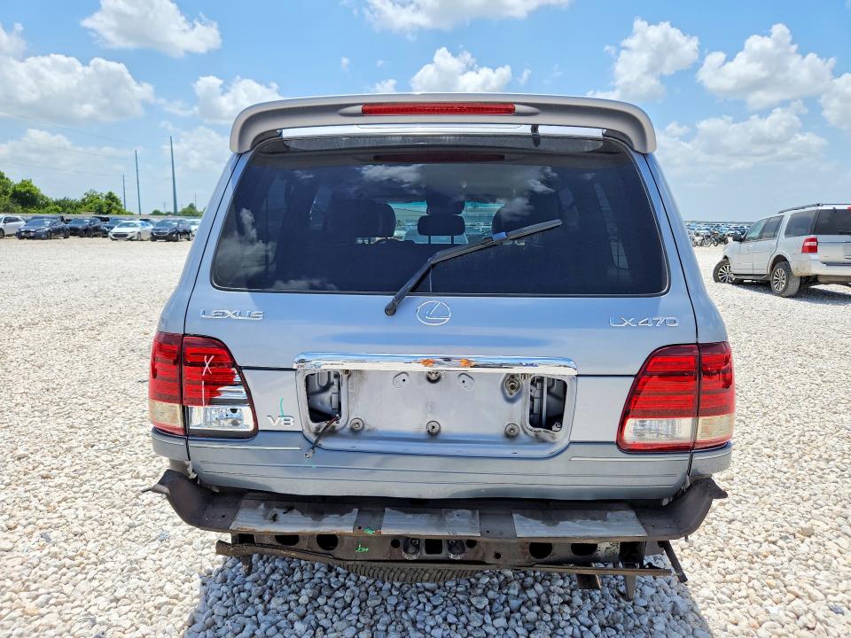 2004 Lexus Lx VIN JTJHT00W943543041 COPART salvage auction — REAR END, TX - SALVAGE VEHICLE TITLE, sold $3,350 on 2026-07-30 (photo 6)
