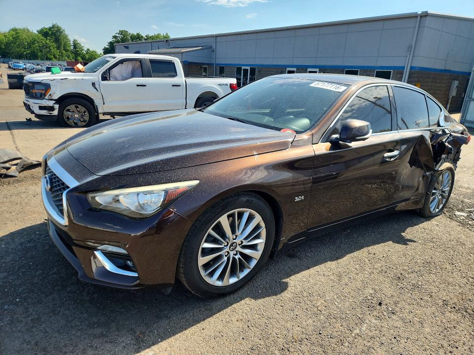 2018 Infiniti VIN JN1EV7AP2JM590596 COPART salvage auction — SIDE, Fl - Cert Of Title Slvg Rebuildable, sold $475 on 2026-07-24 (photo 1)