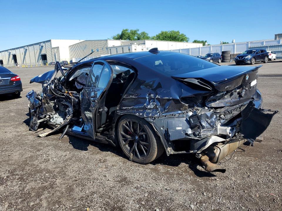 2021 BMW 5 series VIN WBA73BJ0XMWW99847 COPART salvage auction — ALL OVER, MA - CERT OF TITLE-SALVAGE, sold $3,300 on 2026-07-14 (photo 2)