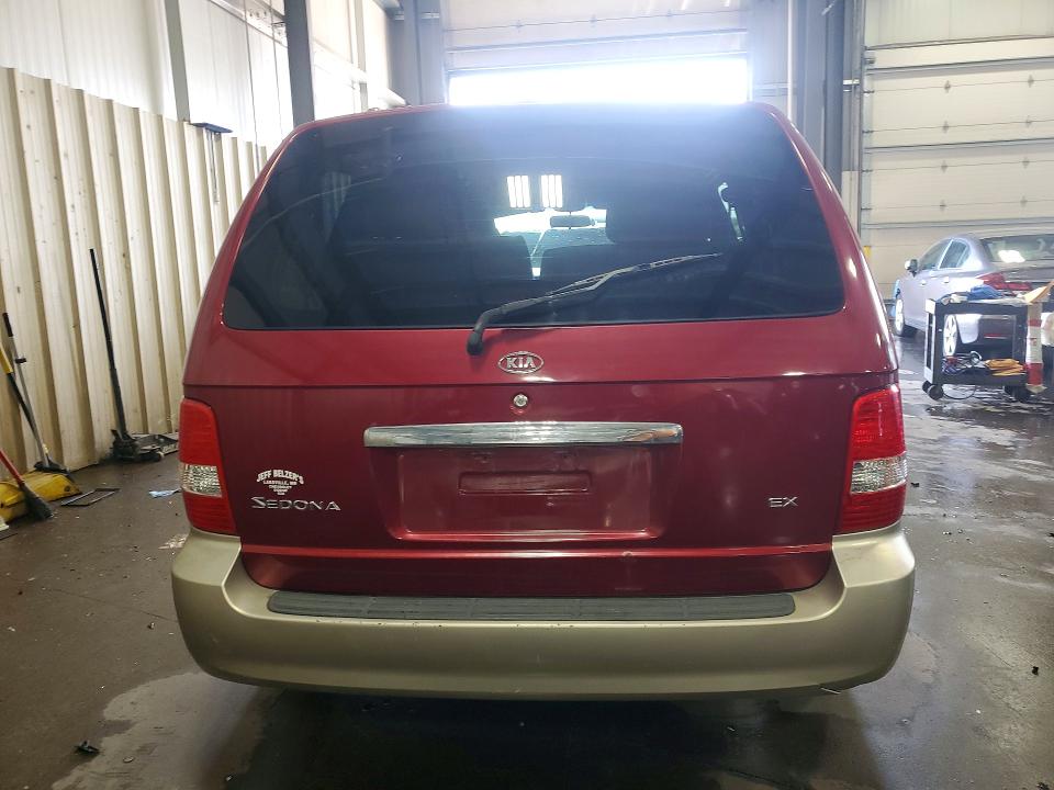 2004 Kia SEDONA VIN KNDUP131046527952 COPART salvage auction — FRONT END, Mn - Cert Of Title-Salvage, sold $600 on 2026-07-28 (photo 6)