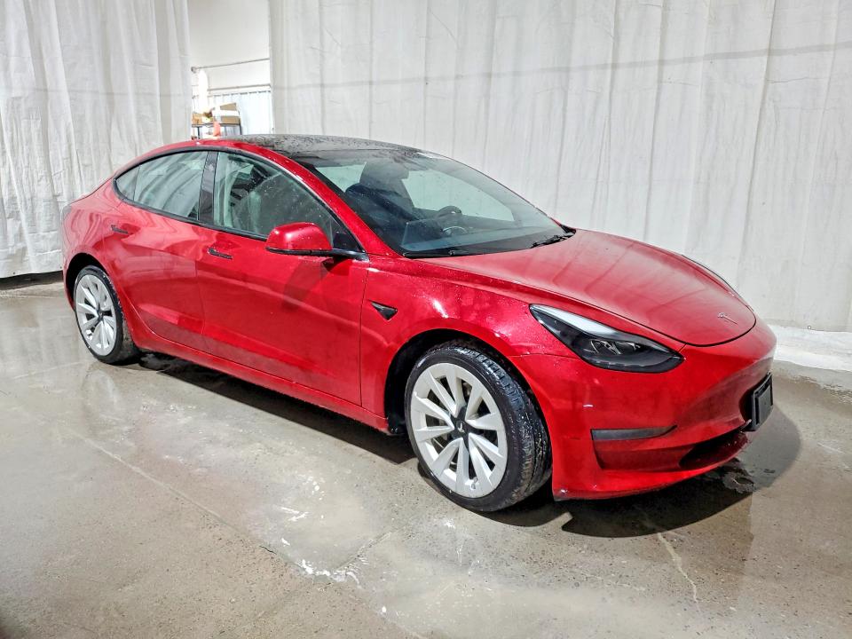 2022 Tesla Model 3 VIN 5YJ3E1EAXNF190761 COPART salvage auction — FRONT END, Fl - Certificate Of Title, sold $9,100 on 2026-07-08 (photo 4)