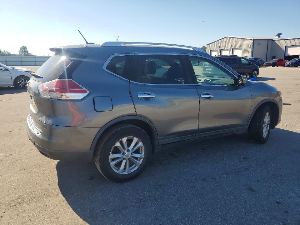 2016 Nissan Rogue VIN KNMAT2MV8GP653853 COPART salvage auction — MECHANICAL, Nc - Dealer Only Clean Title, sold $900 on 2026-07-09 (photo 3)