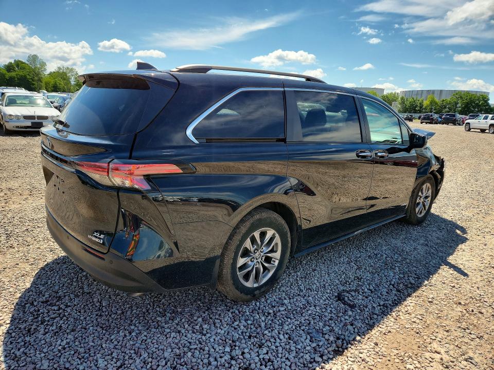 2021 Toyota Sienna VIN 5TDYSKFC5MS019849 COPART salvage auction — FRONT END, Ny - Mv-907A Salvage Certificate, sold $11,000 on 2026-07-07 (photo 3)