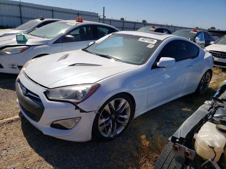 2014 Hyundai Genesis VIN KMHHT6KD4EU119985 COPART salvage auction — FRONT END, Ca - Dis/Dlr/Exp Only Lien Papers, sold $475 on 2026-07-28 (photo 1)