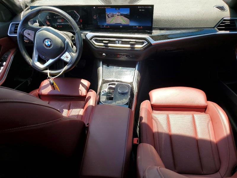 2023 BMW 3er VIN 3MW69FF03P8D40380 COPART salvage auction — ROOF, Ca - Salvage Certificate, sold $12,600 on 2026-07-09 (photo 8)