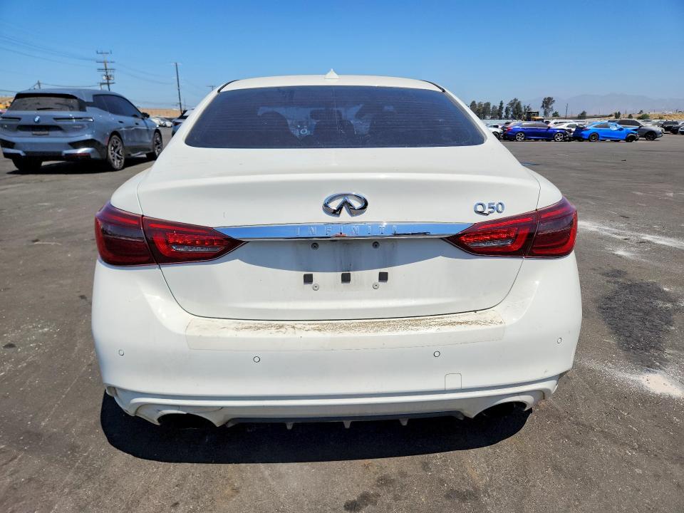 2018 Infiniti Q50 VIN JN1EV7AP2JM362758 COPART salvage auction — VANDALISM, Ca - Salvage Certificate, sold $4,350 on 2026-07-15 (photo 6)