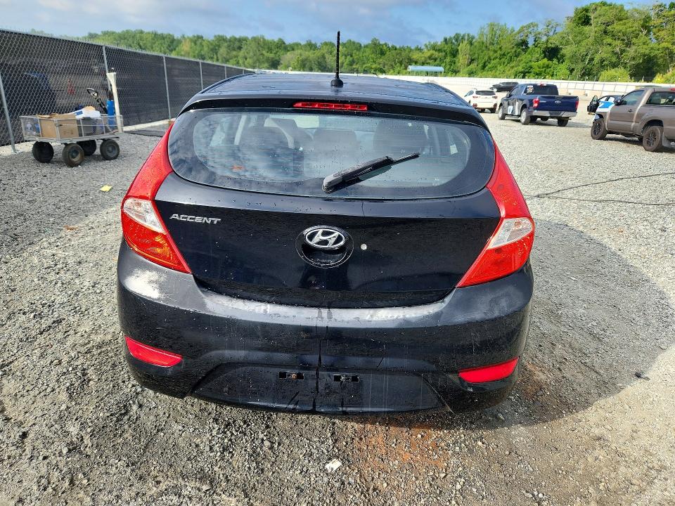2012 Hyundai Accent VIN KMHCT5AE2CU040410 COPART salvage auction — FRONT END, Sc - Non-Reb & Rem Salvage Title, sold $500 on 2026-07-27 (photo 6)