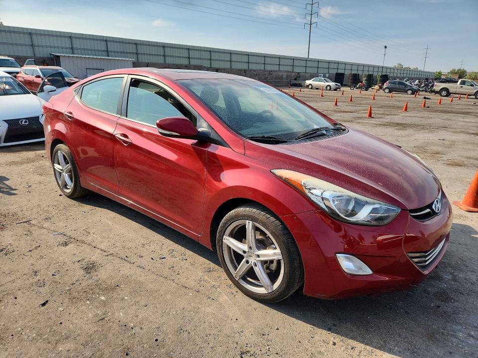2013 Hyundai Elantra VIN 5NPDH4AE7DH382418 COPART salvage auction — FRONT END, Nm - Cert Of Title-Salvage, sold $2,250 on 2026-07-09 (photo 4)