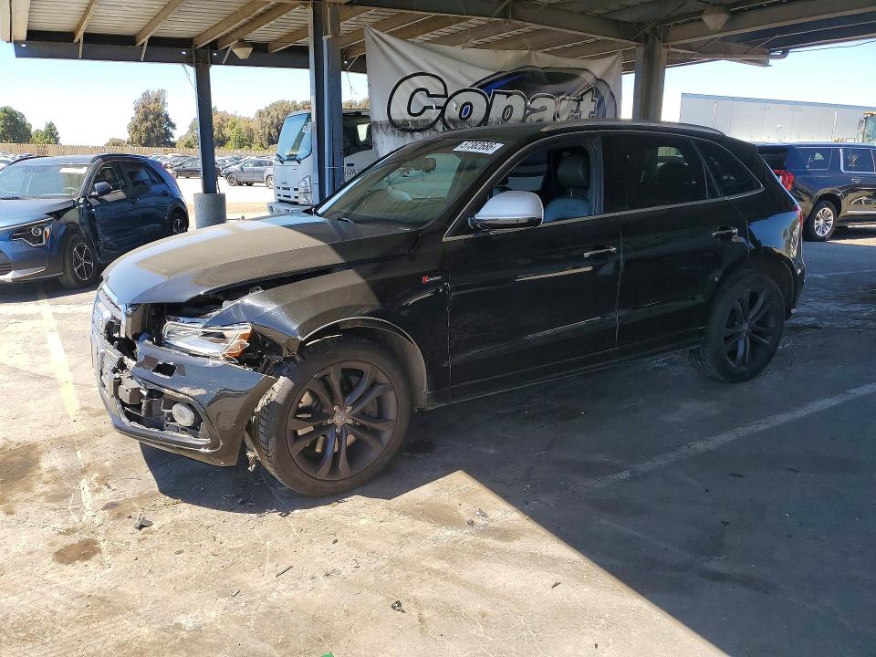 2016 Audi Sq5 VIN WA1CCAFP5GA033315 COPART salvage auction — FRONT END, Ca - Salvage Certificate, sold $2,550 on 2026-07-07 (photo 1)