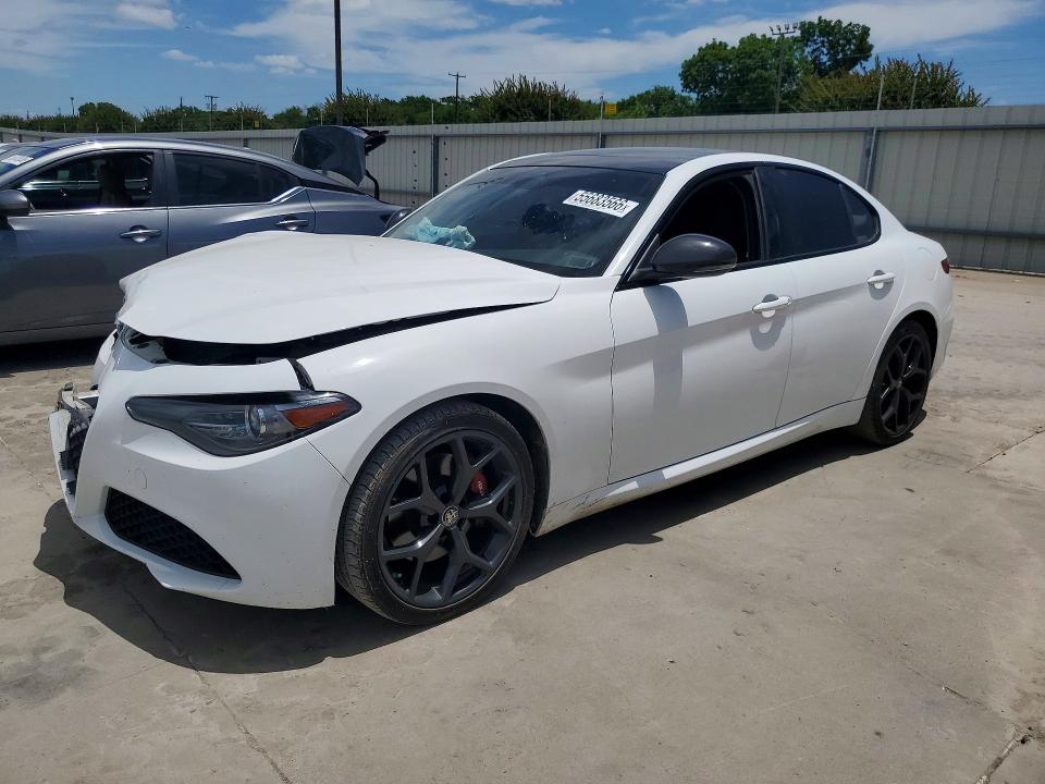 2020 Alfa romeo VIN ZARFAMAN3L7636972 COPART salvage auction — FRONT END, Tx - Salvage Vehicle Title, sold $1,850 on 2026-07-16 (photo 1)