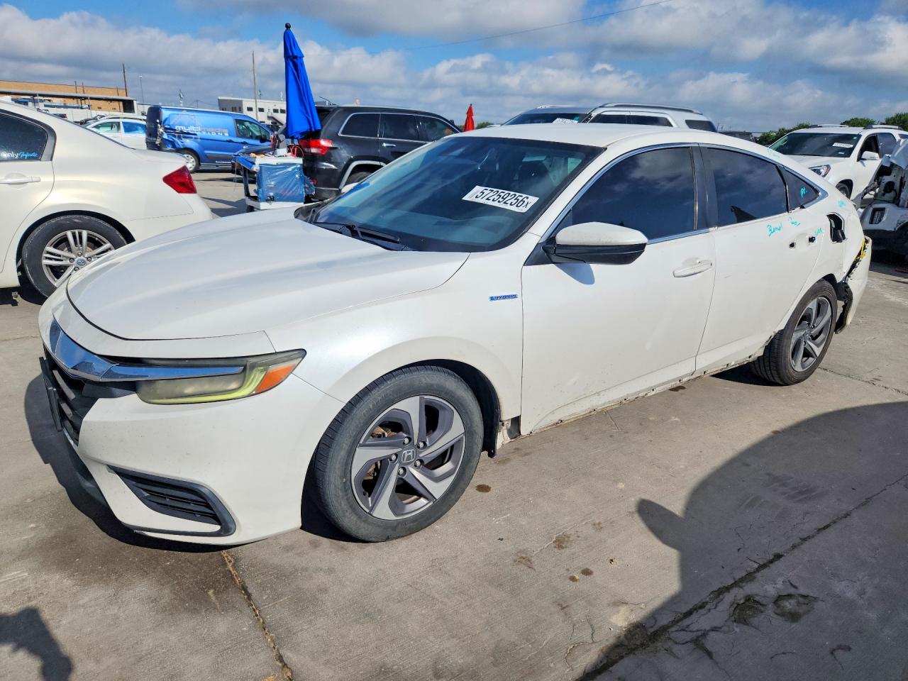 2019 Honda Insight VIN 19XZE4F57KE017830 COPART salvage auction — Rear End, FL - CERT OF TITLE SLVG REBUILDABLE, sold $1,650 on 2026-07-09 (photo 1)