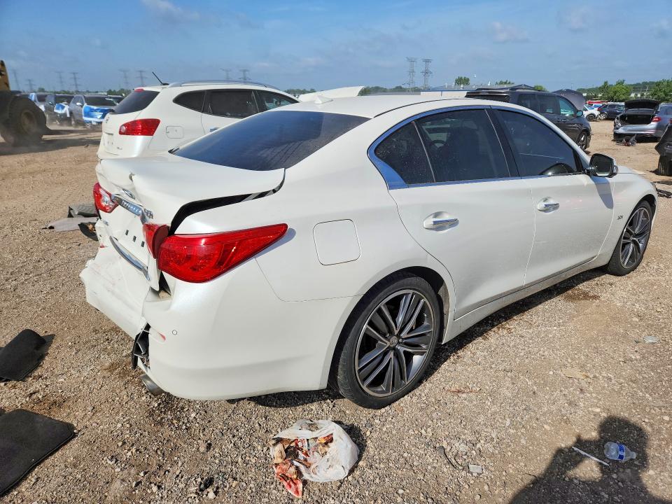 2017 Infiniti Q50 VIN JN1EV7ARXHM835673 COPART salvage auction — REAR END, Il - Salvage Certificate, sold $2,900 on 2026-07-28 (photo 3)