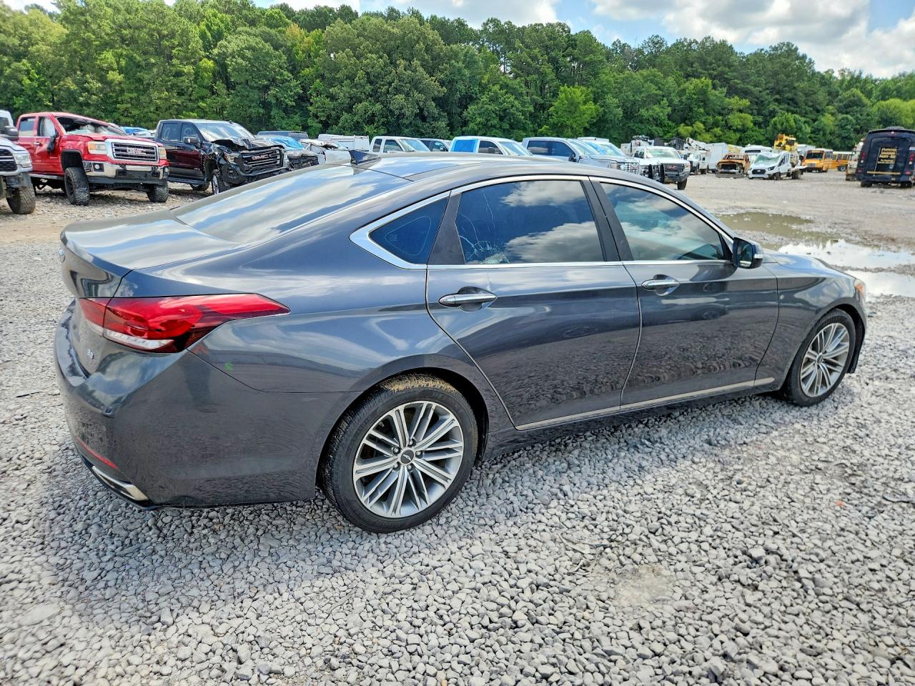 2018 Genesis G80 VIN KMHGN4JE7JU238211 COPART salvage auction — Water/Flood, MS - CERT OF TITLE - FLOOD SALVAGE, sold $1,750 on 2026-09-18 (photo 3)