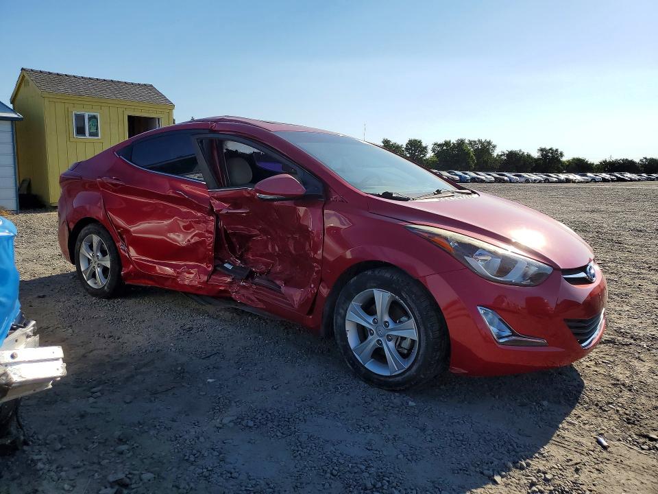 2016 Hyundai Elantra VIN KMHDH4AE1GU491317 COPART salvage auction — SIDE, CA - SALVAGE CERTIFICATE, sold $1,050 on 2026-07-14 (photo 4)