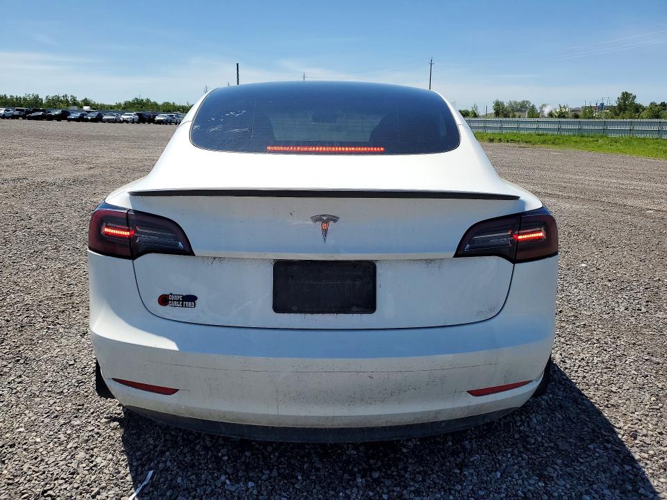 2023 Tesla Model 3 VIN 5YJ3E1EA3PF493108 COPART salvage auction — SIDE, ON - PERMIT NO BRAND - UNFIT, sold $2,950 on 2026-07-23 (photo 6)