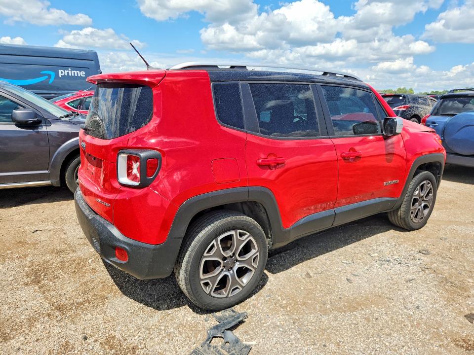 2017 Jeep Renegade VIN ZACCJBDB6HPE78219 COPART salvage auction — FRONT END, Il - Salvage Certificate, sold $775 on 2026-07-21 (photo 3)