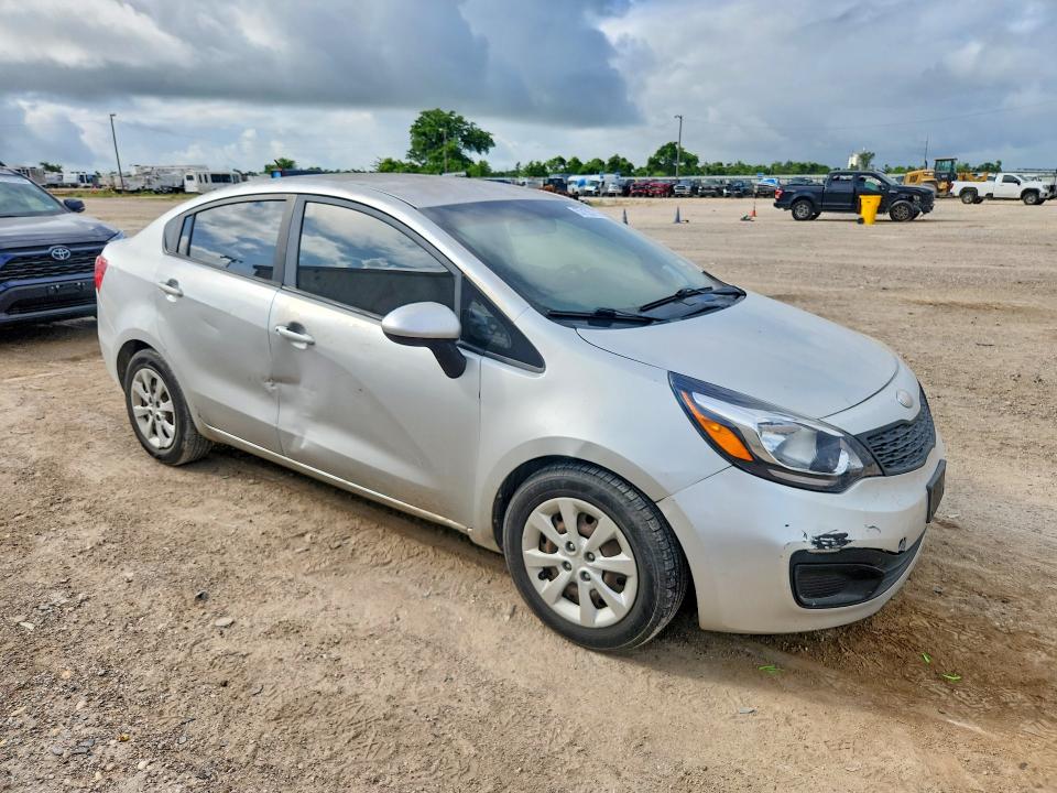 2013 Kia Rio VIN KNADM4A35D6281315 COPART salvage auction — SIDE, Tx - Salvage Vehicle Title, sold $1,200 on 2026-07-08 (photo 4)