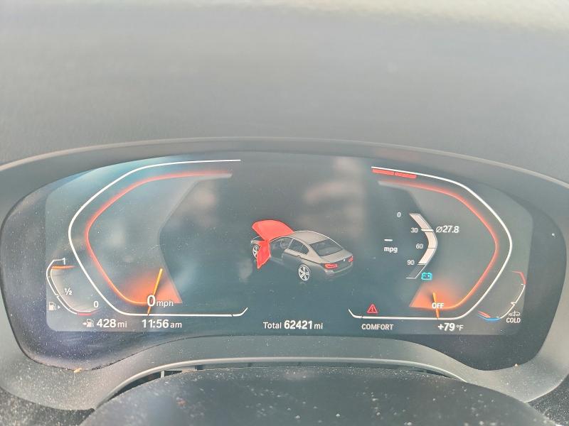 2022 BMW 5 series VIN WBA53BH06NCL01985 COPART salvage auction — WATER/FLOOD, LA - CERT OF TITLE-SALVAGE FLOOD, sold $7,900 on 2026-07-30 (photo 9)