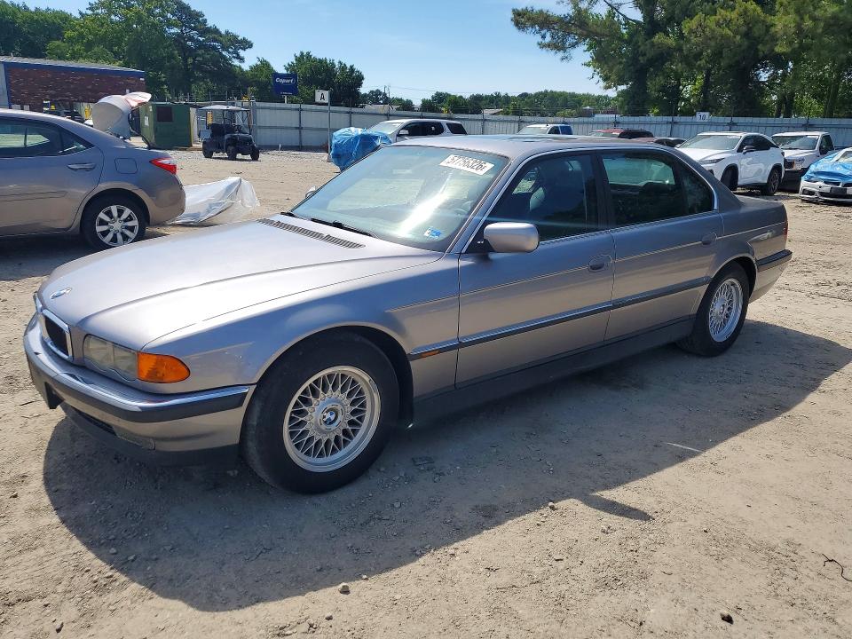 1999 BMW 7 series VIN WBAGH8332XDP02574 COPART salvage auction — REAR END, Va - Certificate Of Title, sold $1,150 on 2026-07-07 (photo 1)