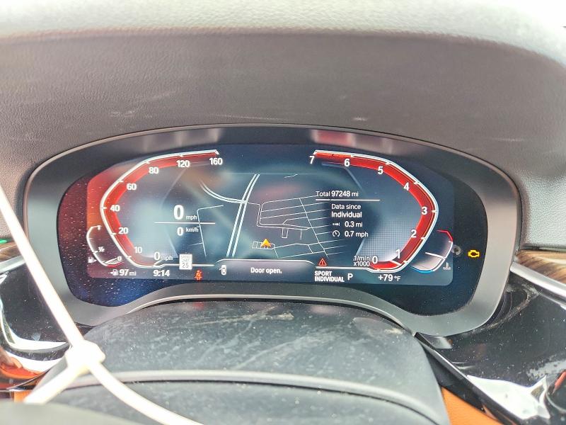 2020 BMW 5er VIN WBAJR3C04LWW64260 COPART salvage auction — WATER/FLOOD, Fl - Certificate Of Destruction, sold $8,700 on 2026-08-03 (photo 9)