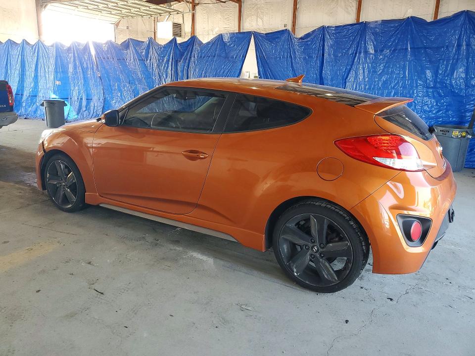 2013 Hyundai Veloster VIN KMHTC6AE7DU143328 COPART salvage auction — FRONT END, Ky - Certificate Of Title, sold $975 on 2026-07-04 (photo 2)