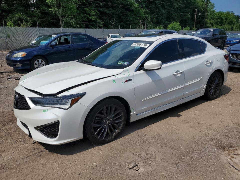 2022 Acura Ilx VIN 19UDE2F83NA006633 COPART salvage auction — FRONT END, Pa - Certificate Of Salvage, sold $8,000 on 2026-07-08 (photo 1)